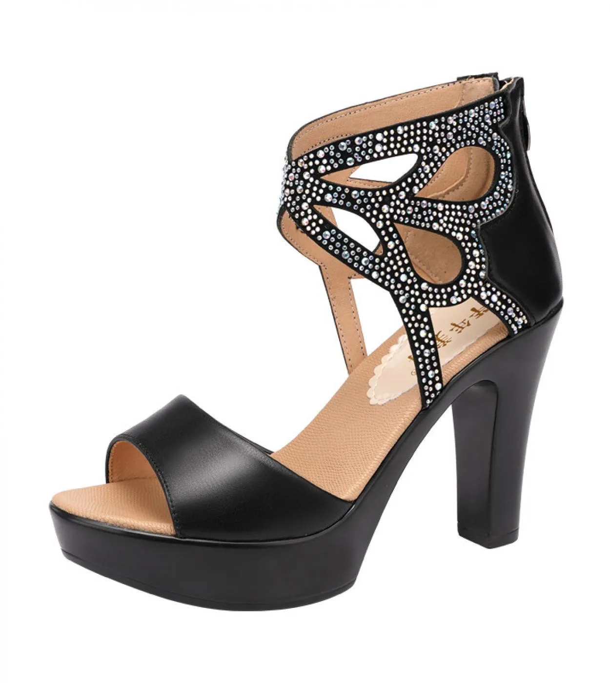 2022 estate glitter strass sandali donna piattaforma tacchi alti bocca di pesce sandali gladiatore scarpe da donna scarpe da fes
