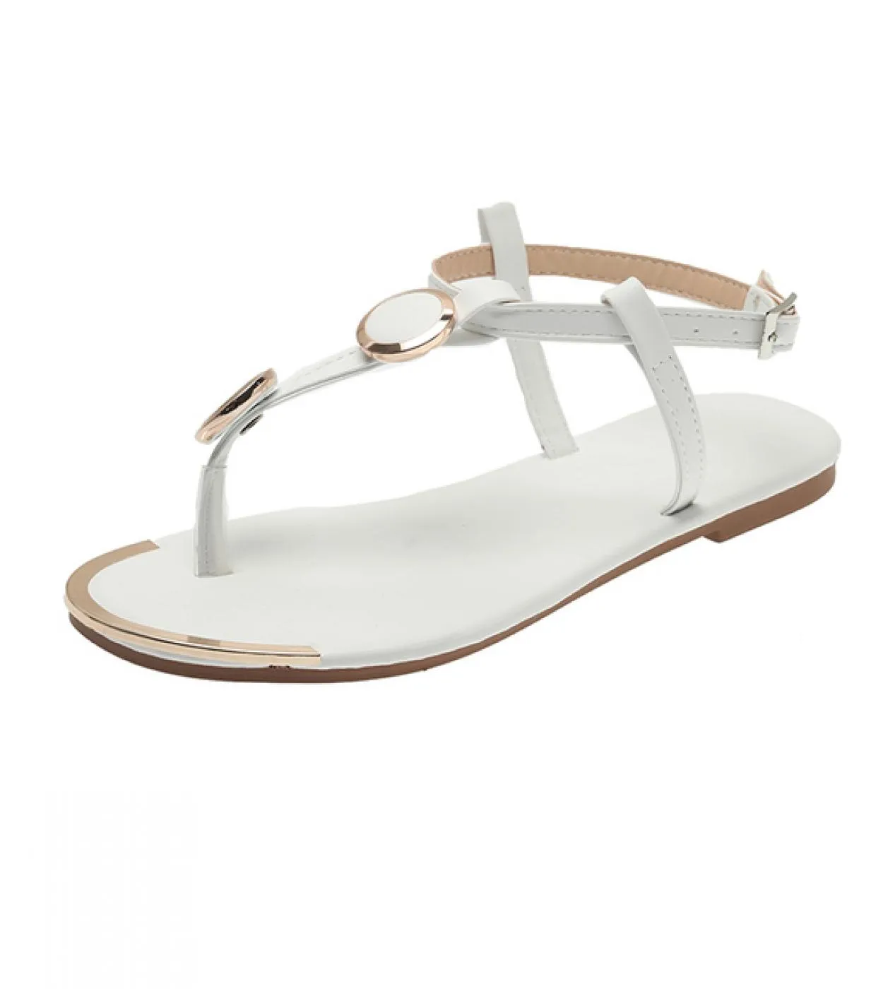 2022 Moda Gladiatore Sandali Delle Donne Tacco Basso Fibbia Scarpe Infradito Signore Boho Estate Scarpe Da Spiaggia Sandali dell