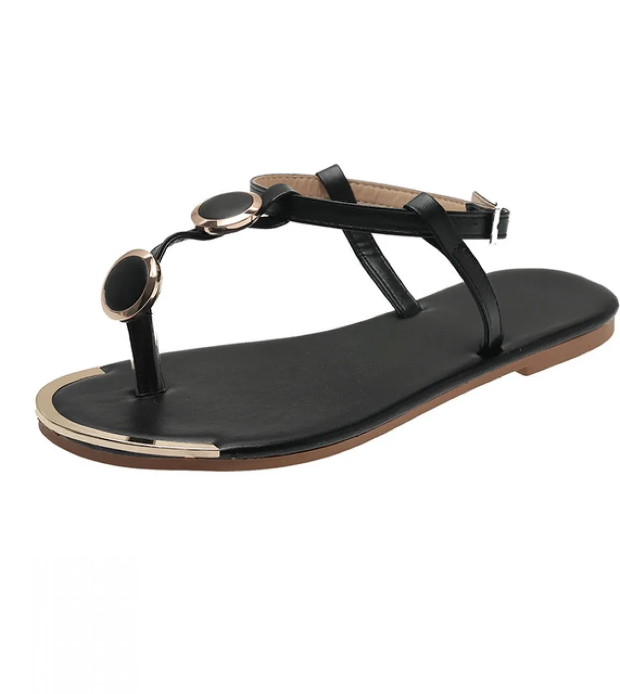 2022 Moda Gladiatore Sandali Delle Donne Tacco Basso Fibbia Scarpe Infradito Signore Boho Estate Scarpe Da Spiaggia Sandali dell