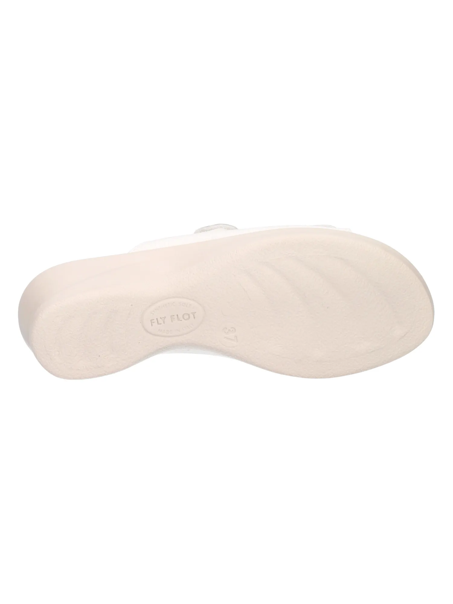 Ciabatta con zeppa Fly Flot da donna bianca