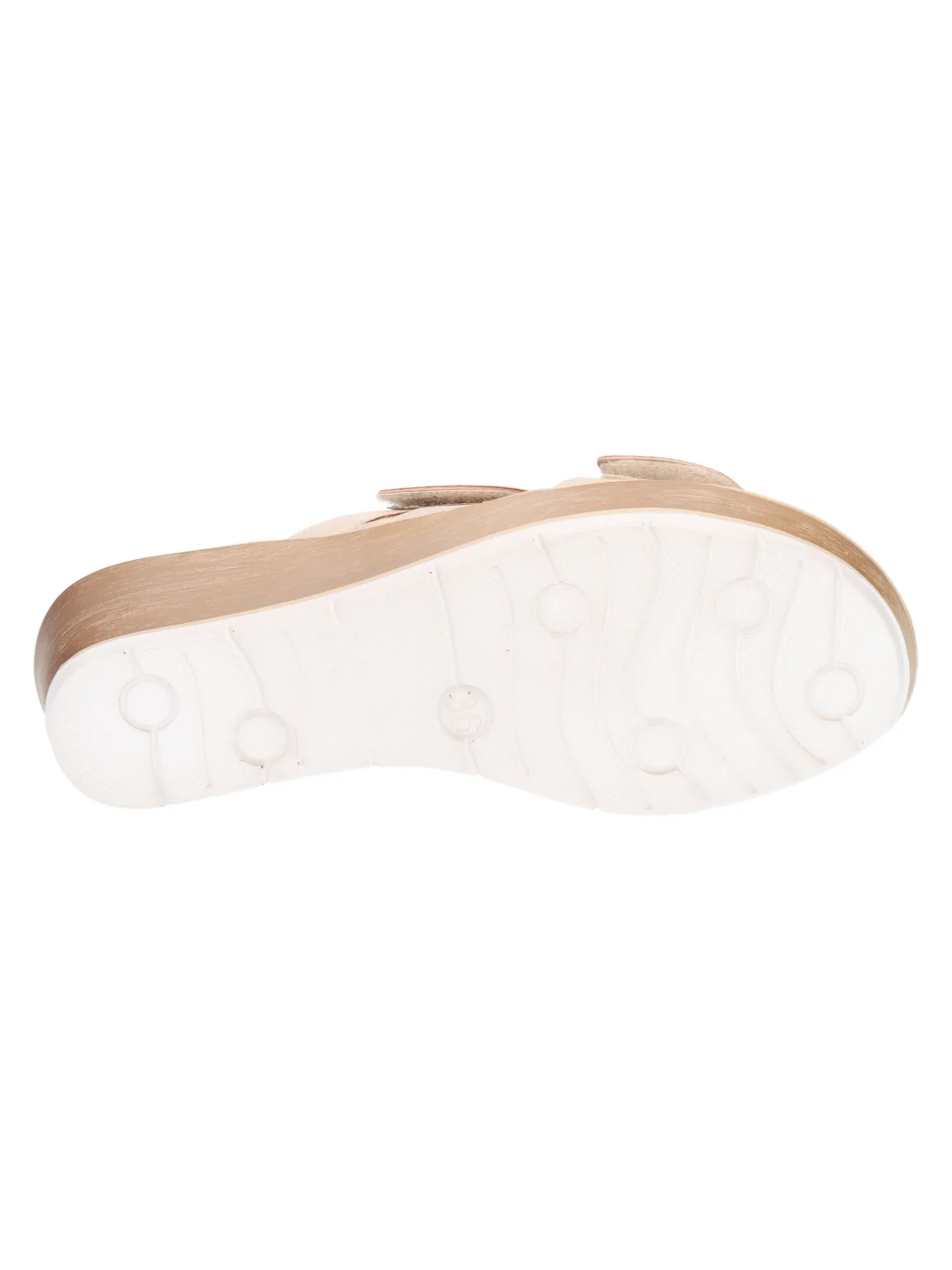 Ciabatta con zeppa Inblu da donna beige