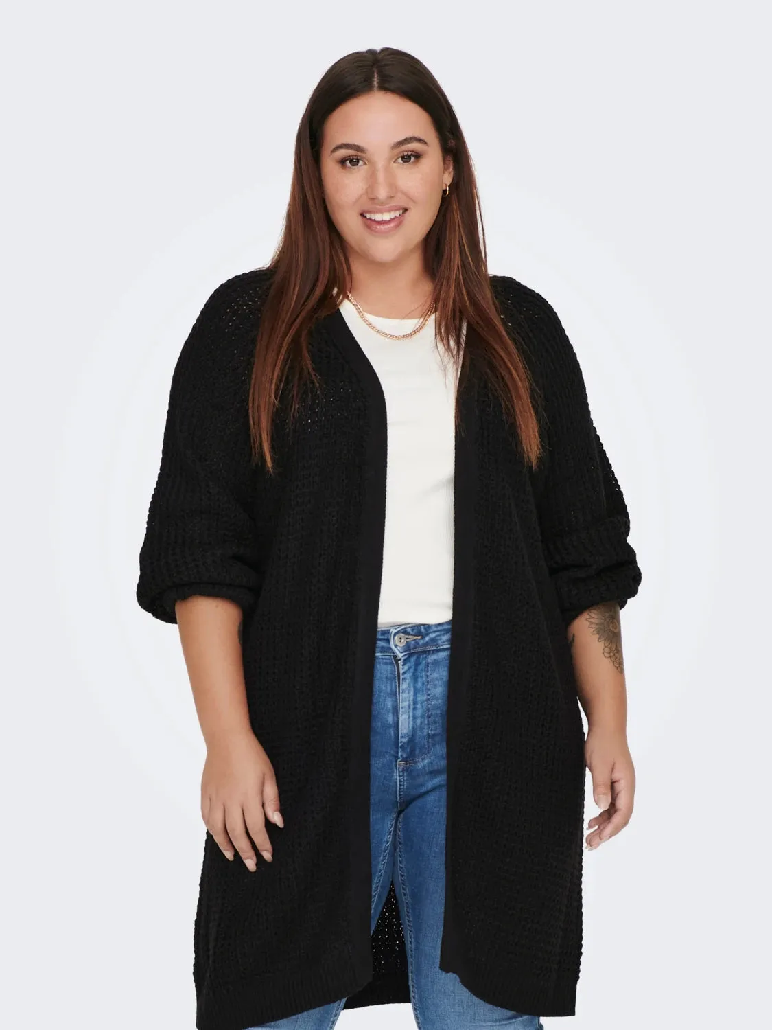 Curvy cardigan lungo