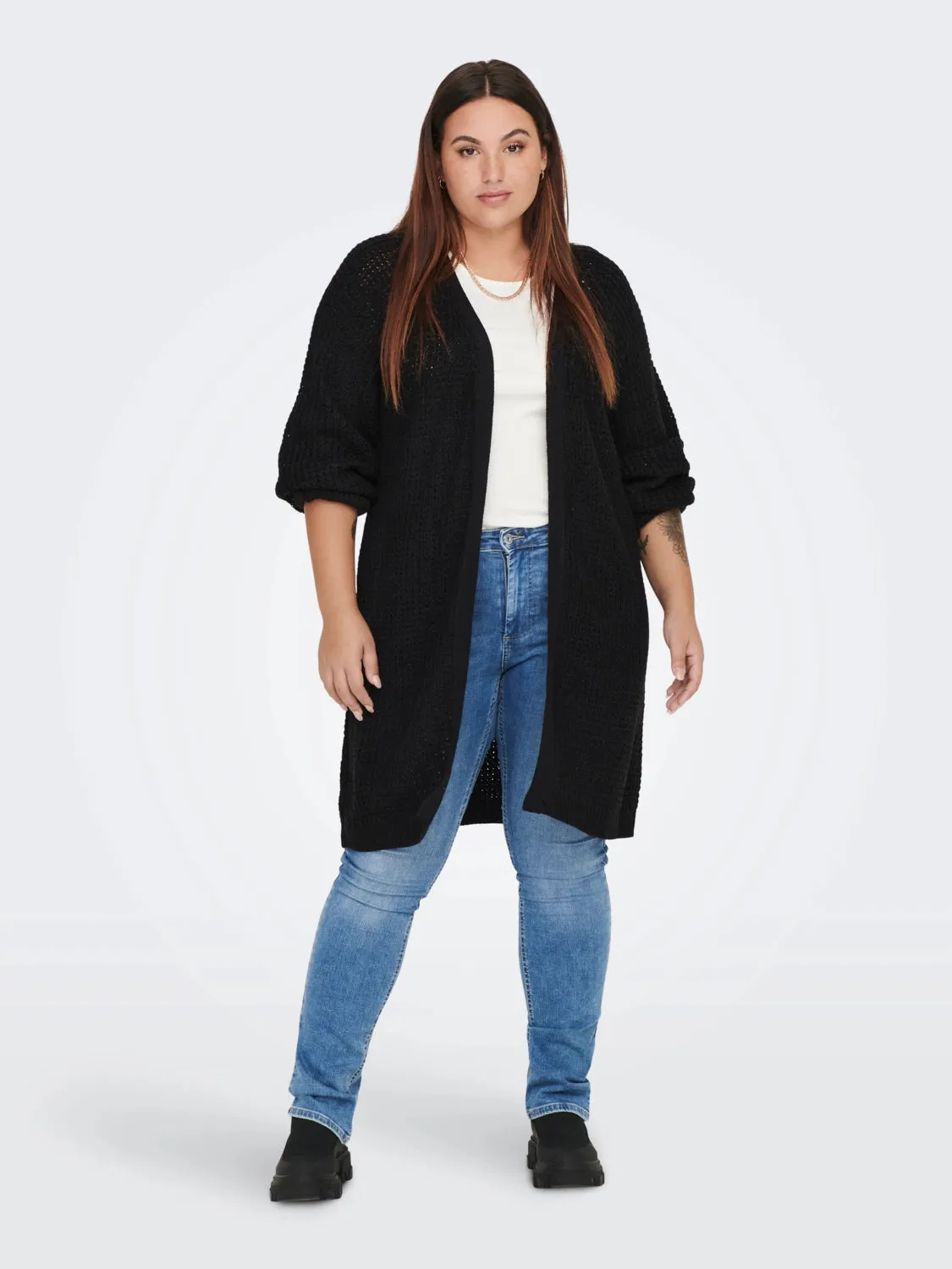 Curvy cardigan lungo