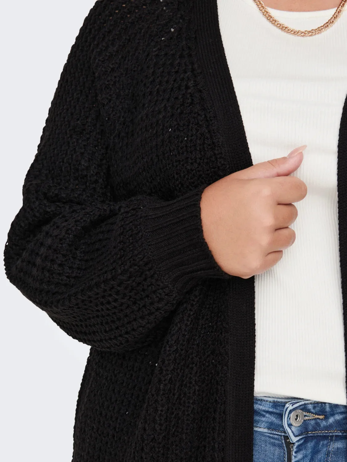 Curvy cardigan lungo