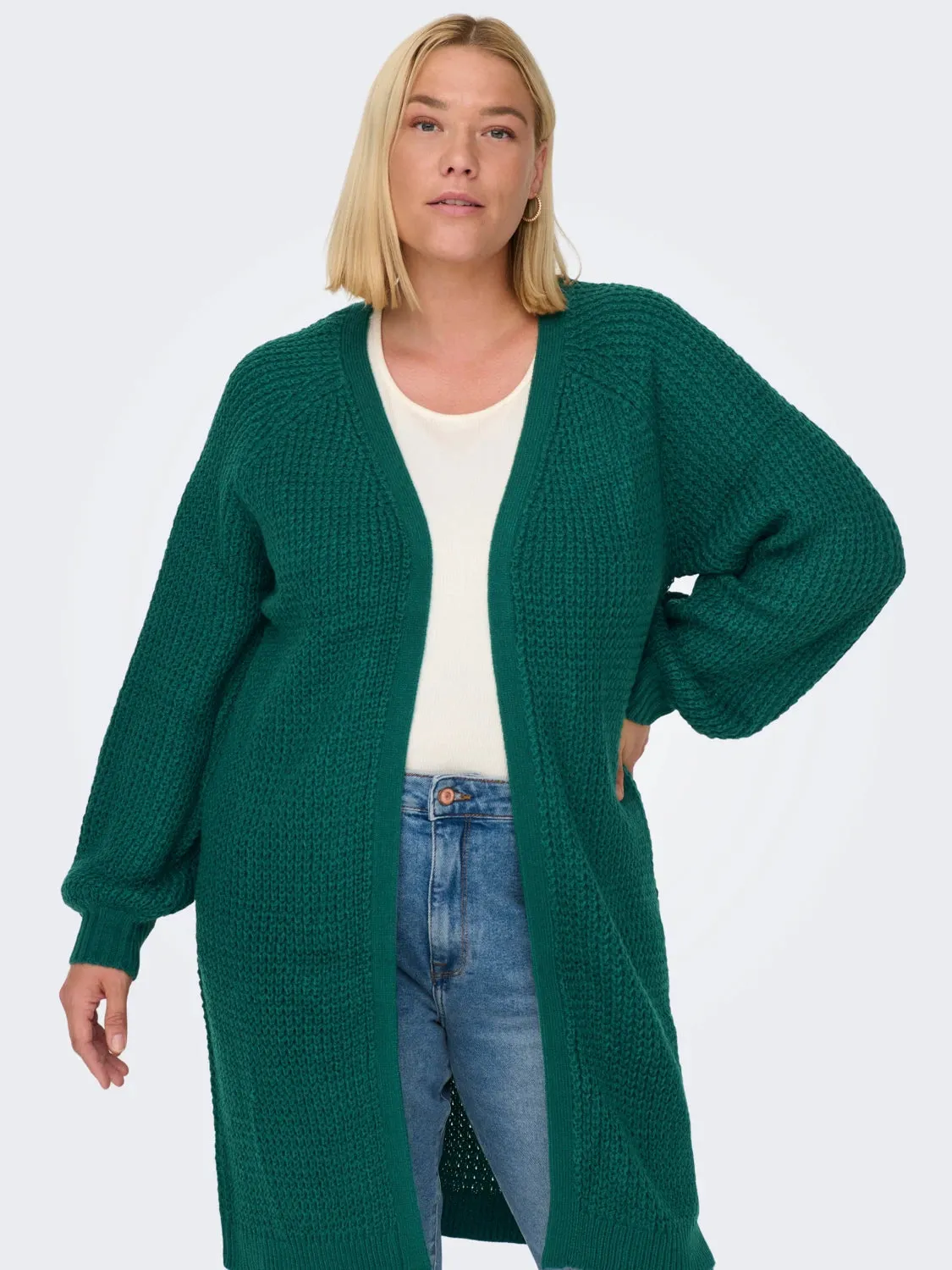 Curvy cardigan lungo