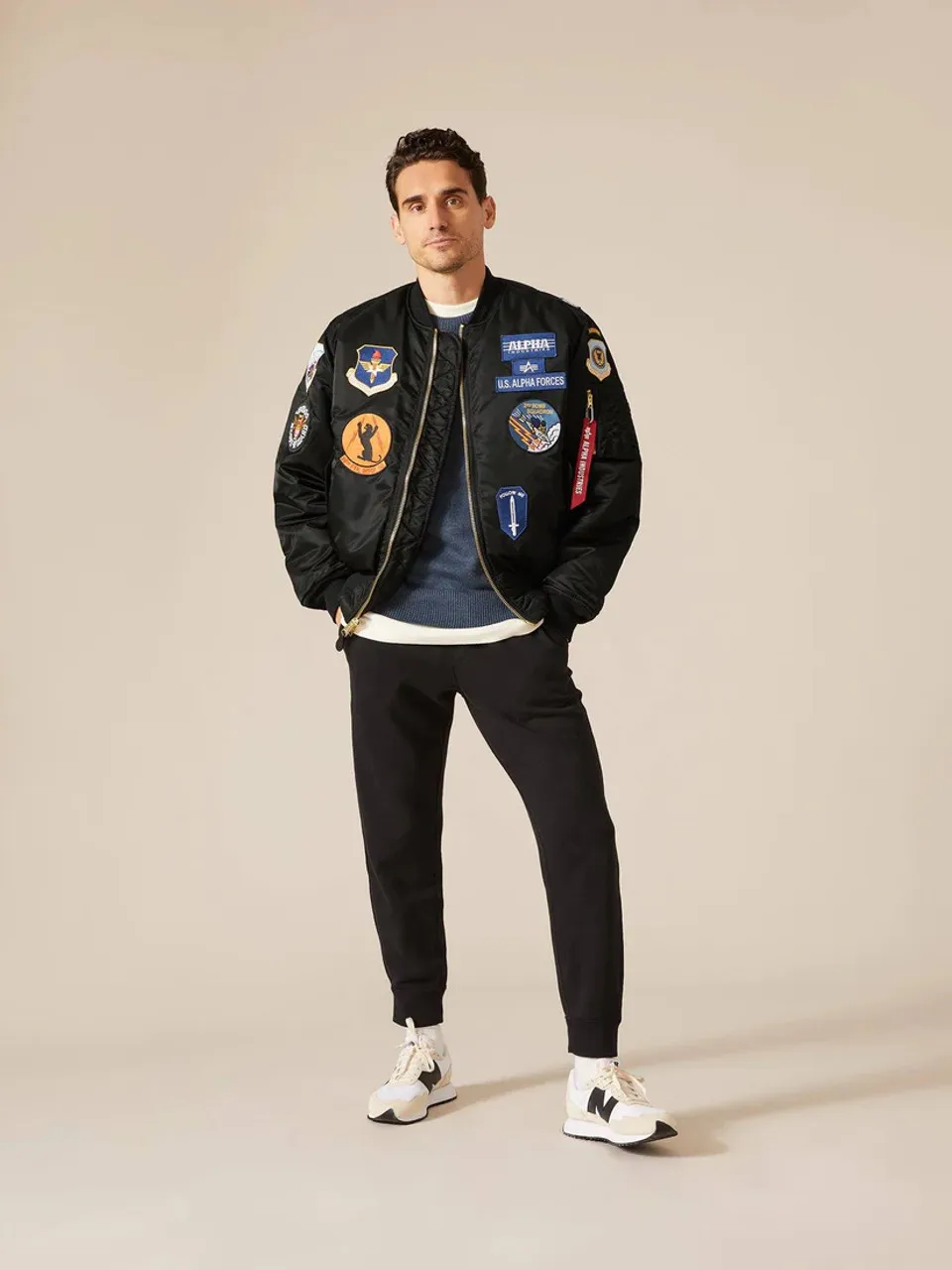 Giubbotto bomber Alpha Industries Ma-1 Squadron nero