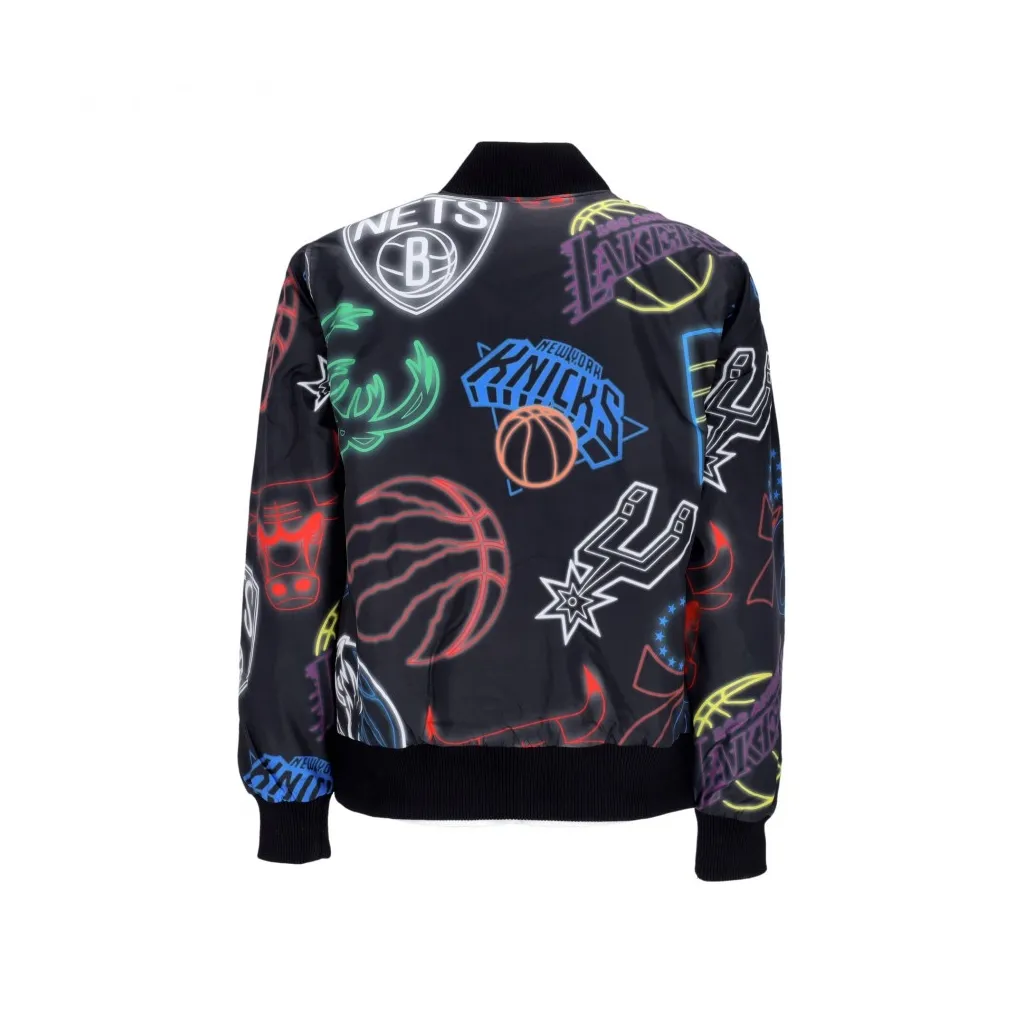 giubbotto bomber uomo nba all over print bomber BLACK/MULTI