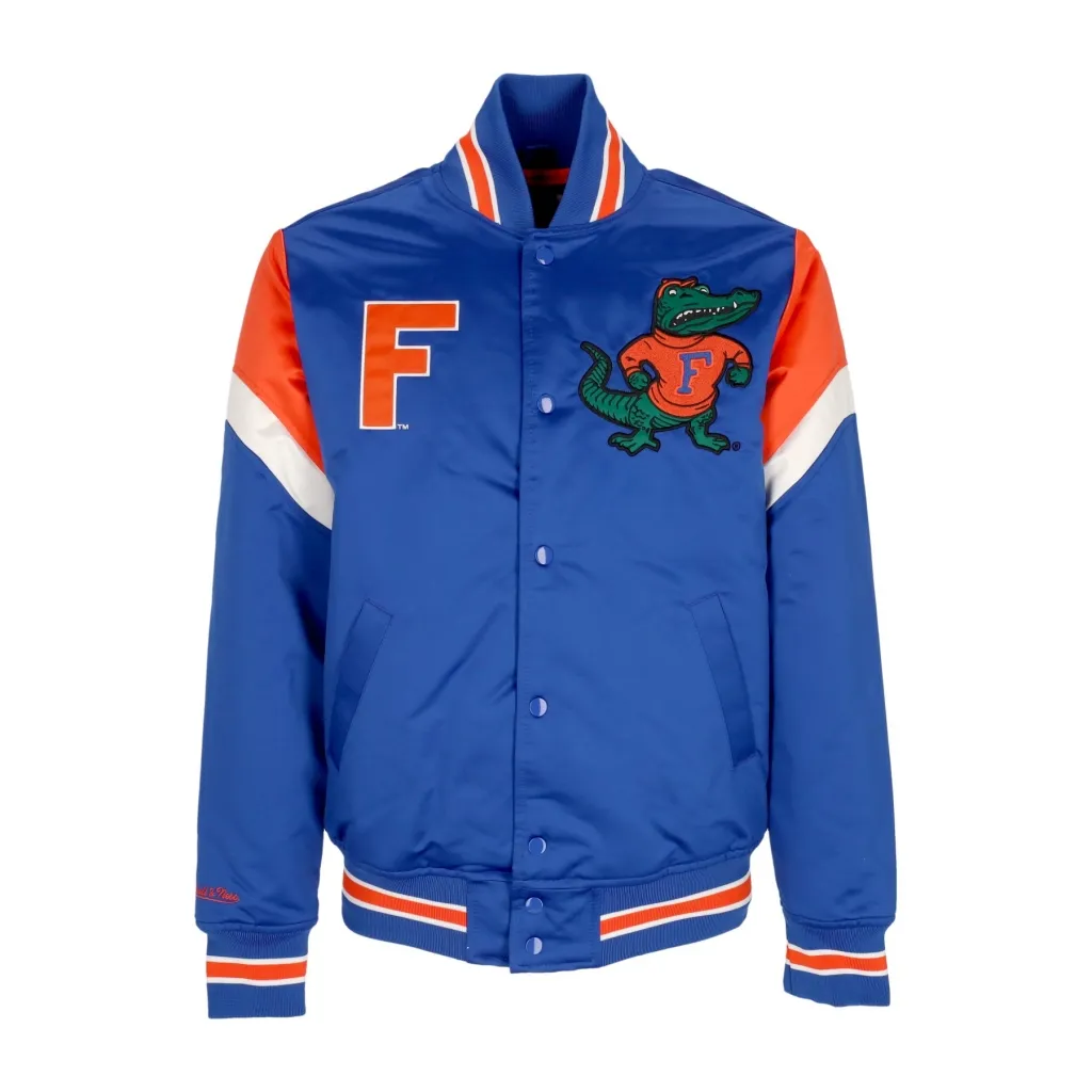 giubbotto bomber uomo ncaa heavyweight satin jacket flogat ROYAL