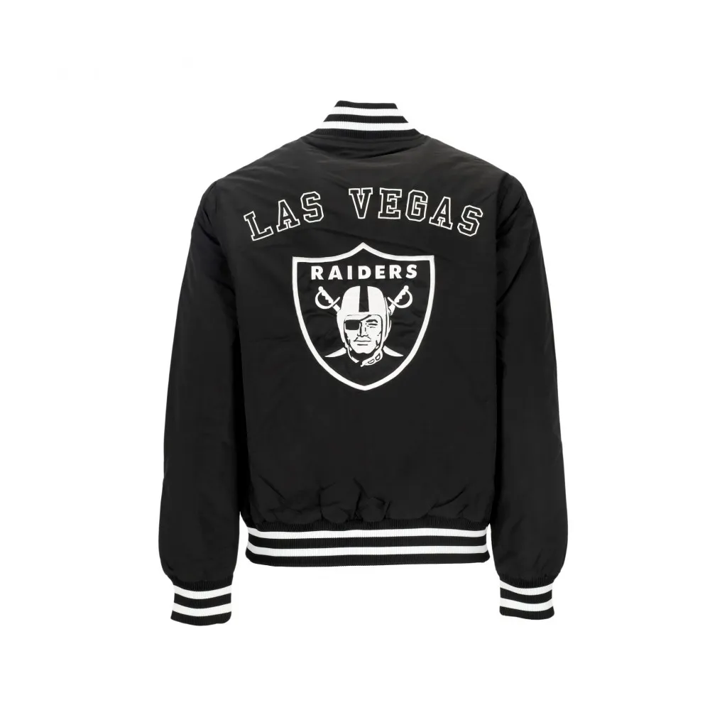 giubbotto bomber uomo nfl team logo bp bomber lasrai BLACK/WHITE