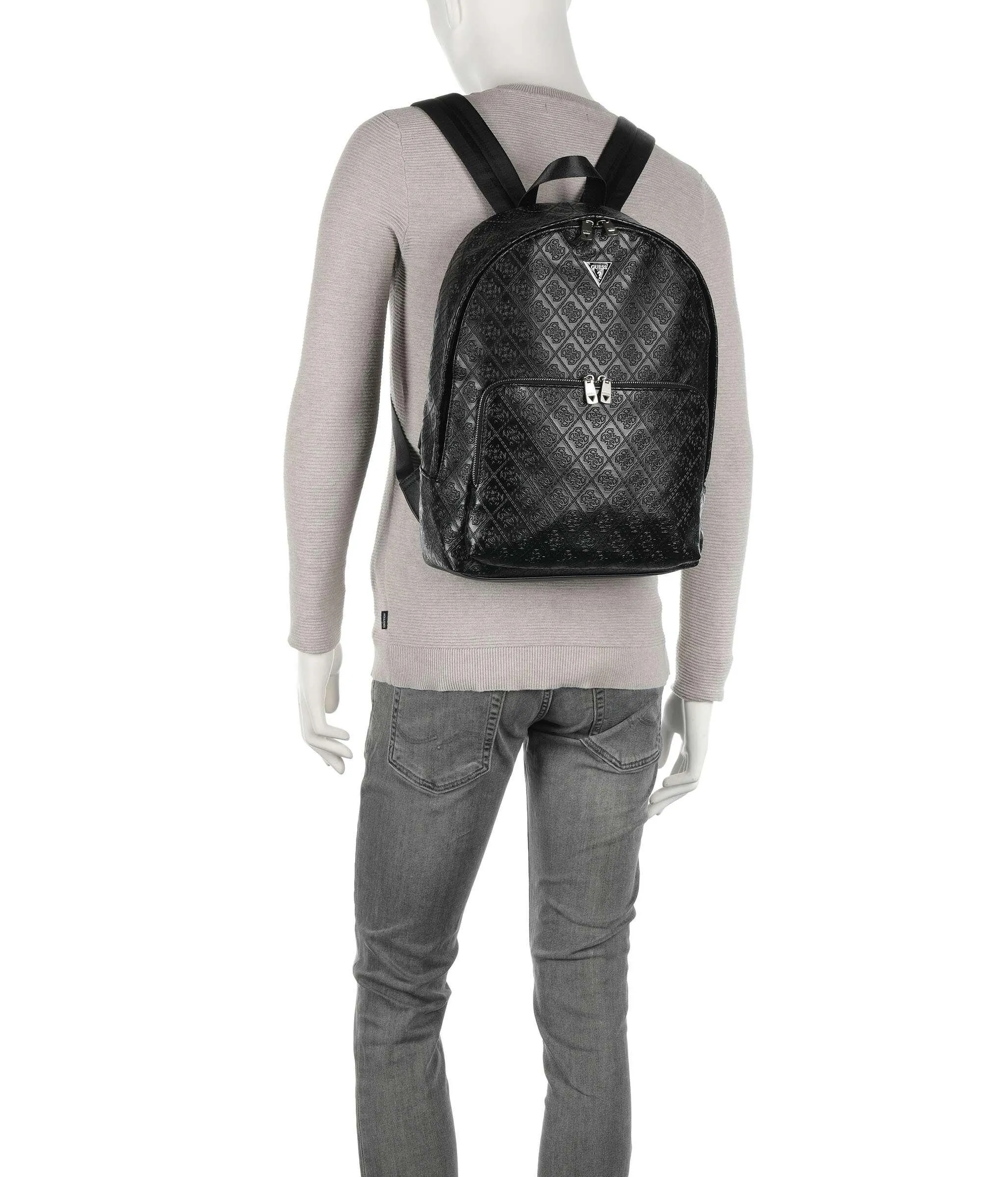  Guess Milano Eco Zaino pelle sintetica nero  