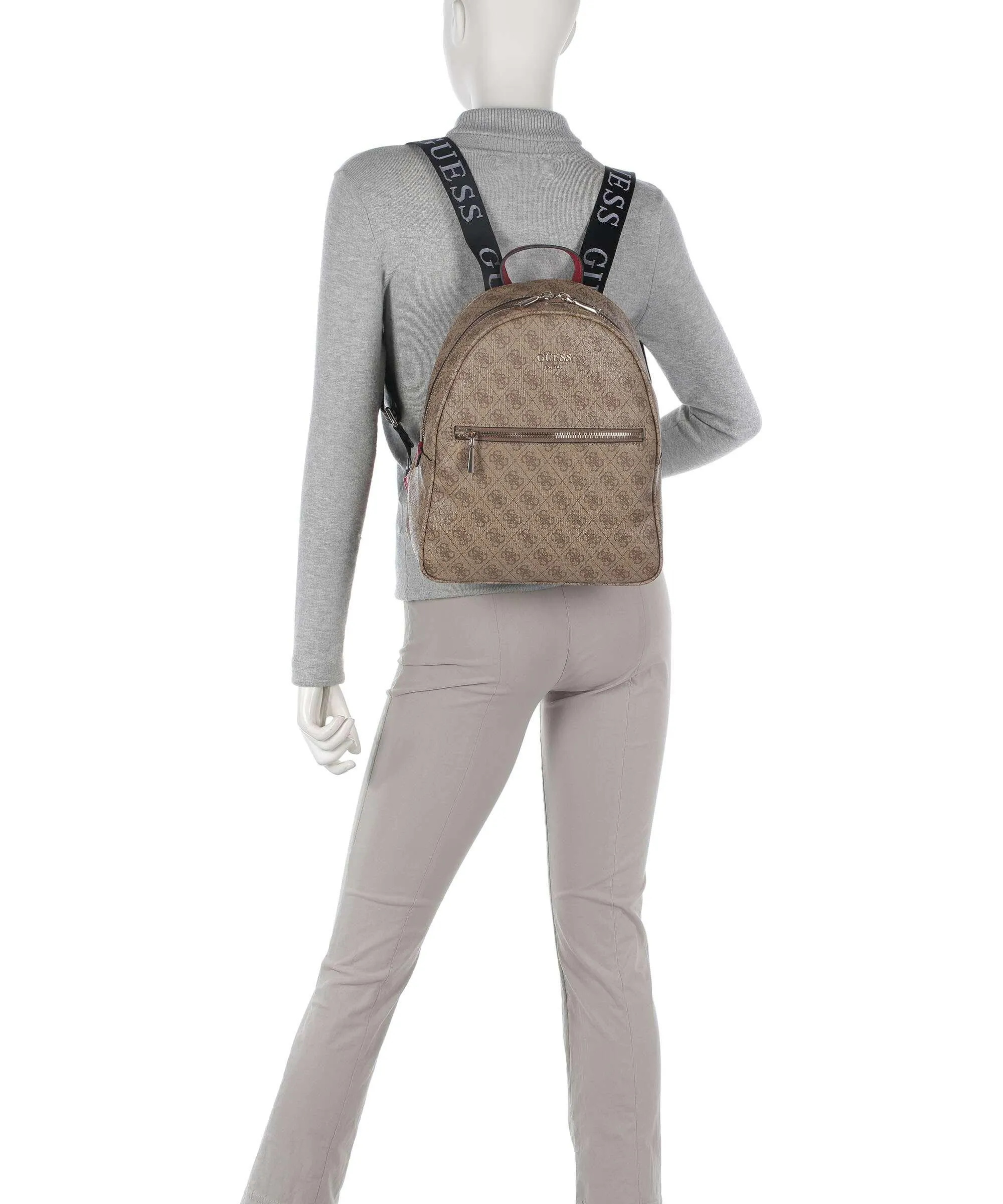  Guess Vikky Zaino pelle sintetica marrone chiaro  