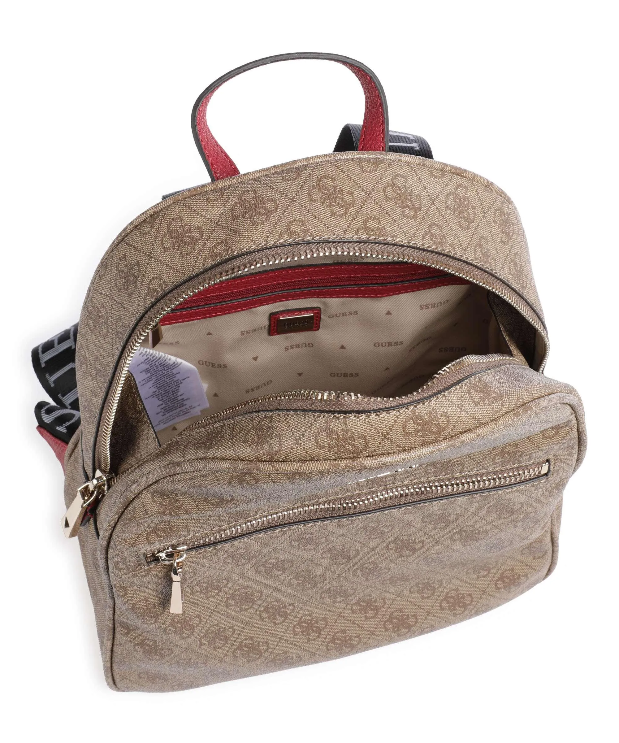  Guess Vikky Zaino pelle sintetica marrone chiaro  