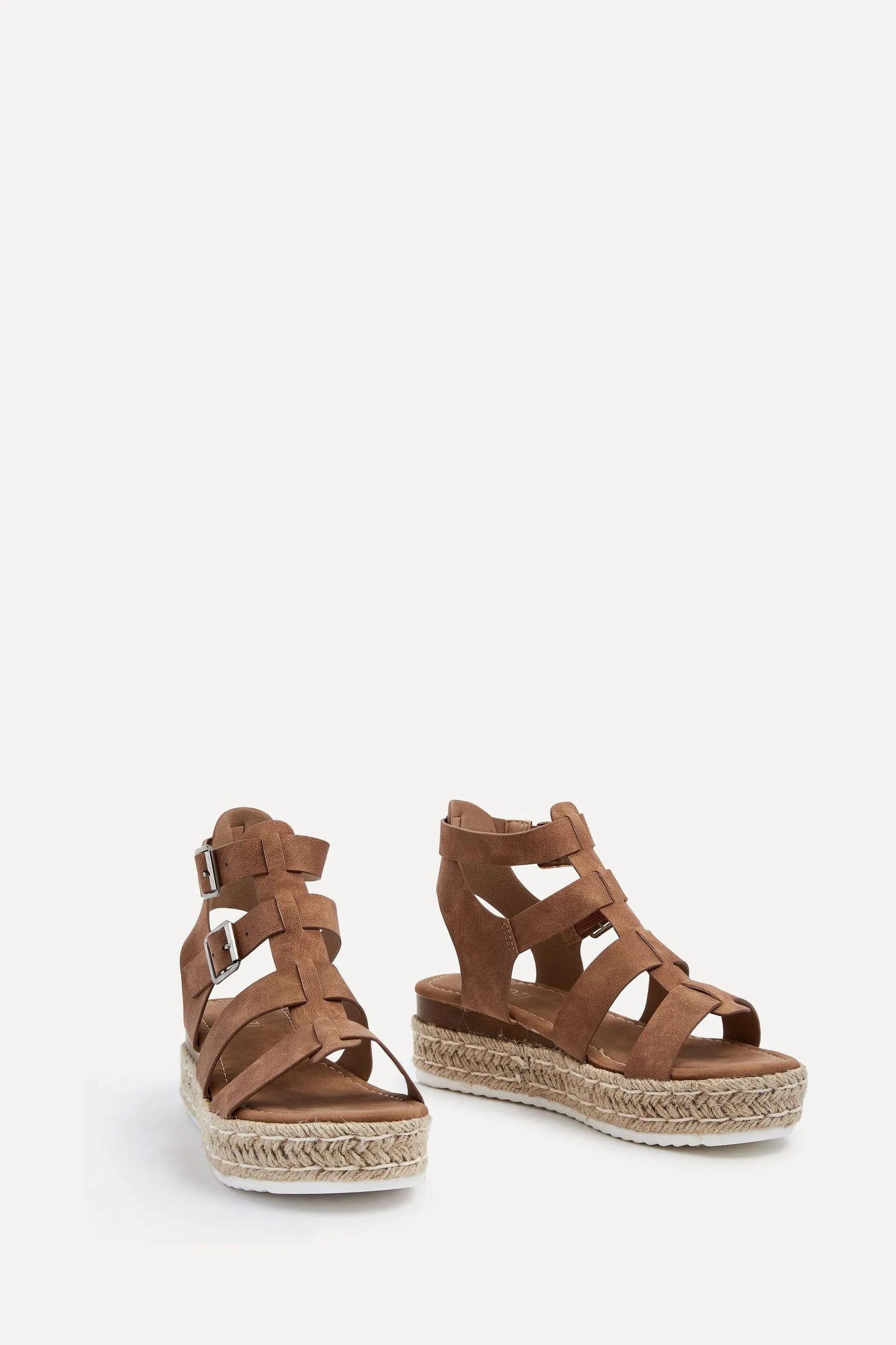 Linzi - Kenzi - Sandali stile gladiatore con espadrilles