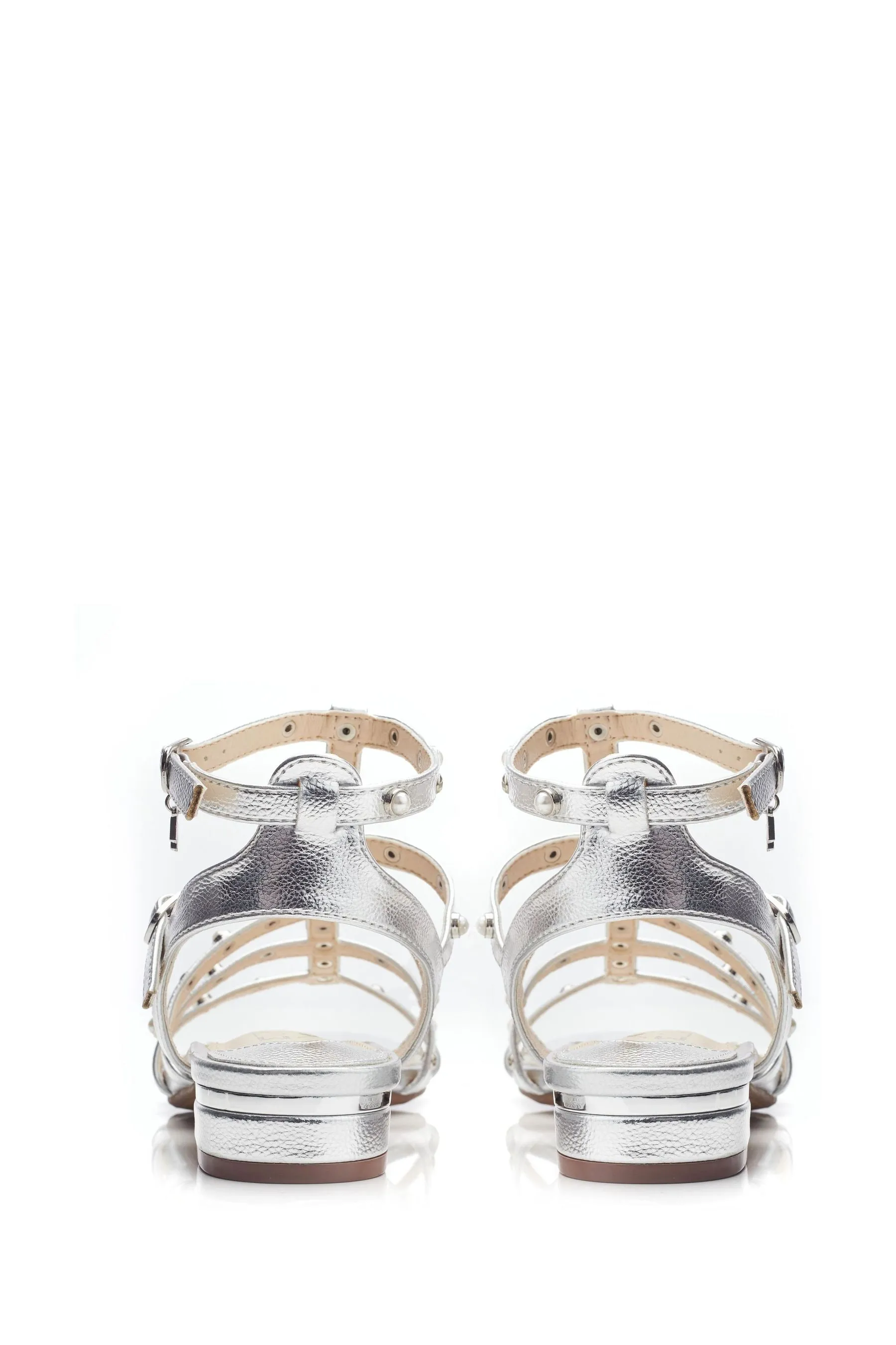 Moda in Pelle - Olaino - Sandali stile gladiatore con perle