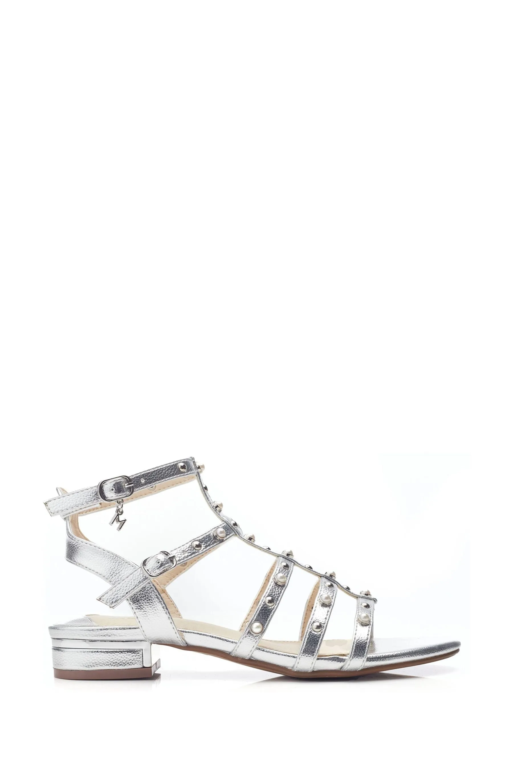 Moda in Pelle - Olaino - Sandali stile gladiatore con perle
