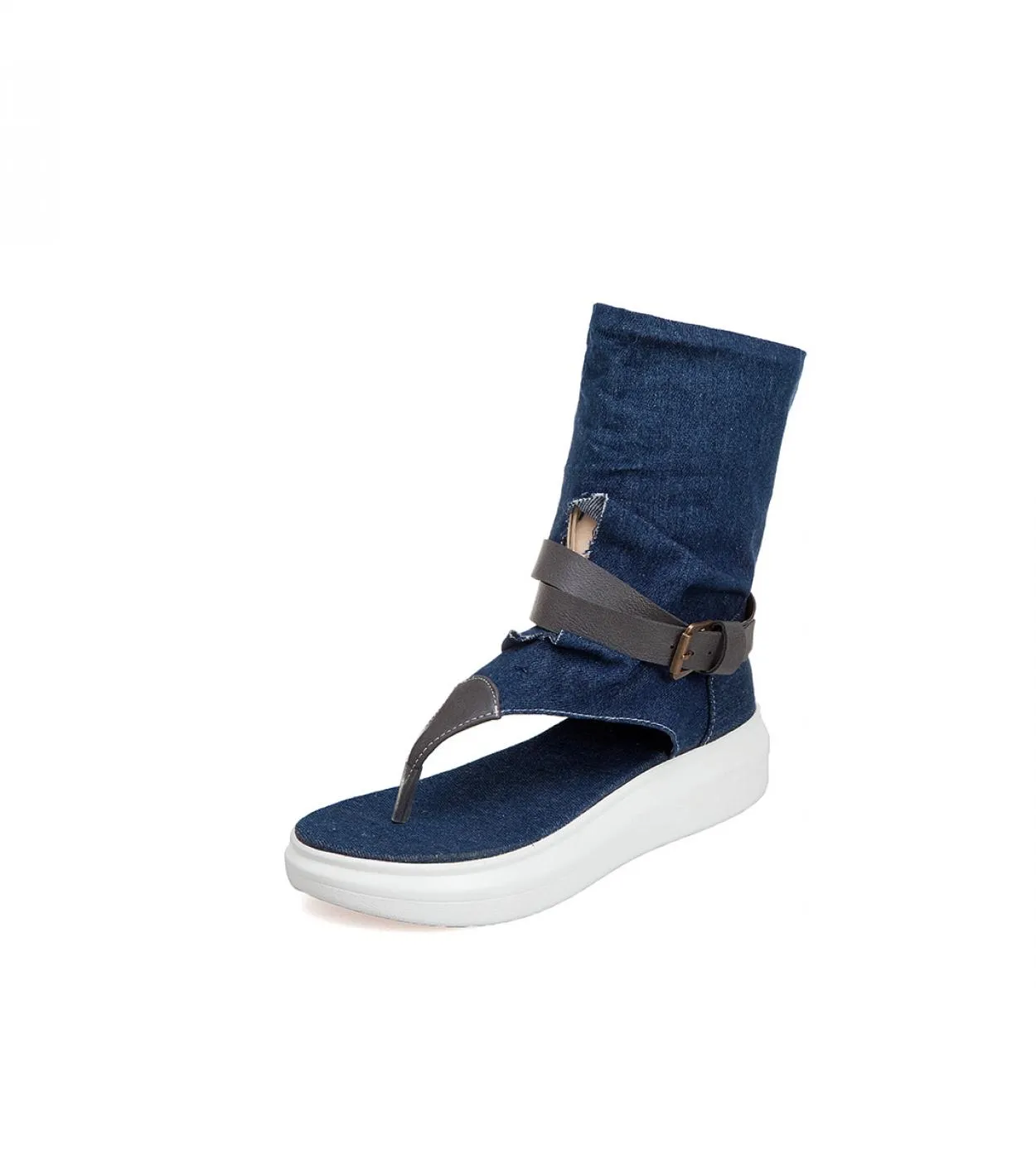 Moda Sandali estivi per donna Gladiatore Tacchi bassi Scarpe da donna Sandali alla caviglia Sandali da donna Sandalias De Mujer