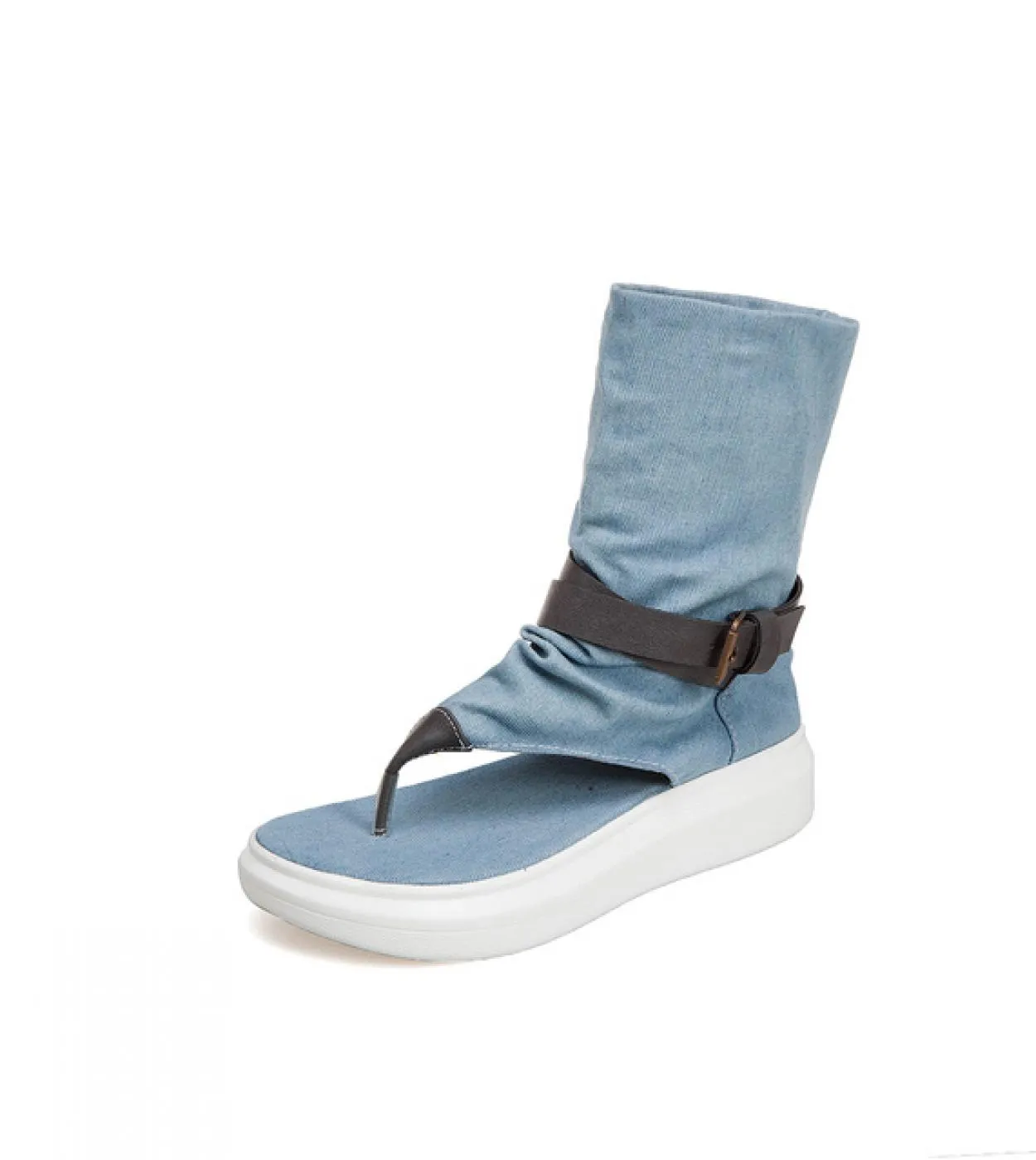 Moda Sandali estivi per donna Gladiatore Tacchi bassi Scarpe da donna Sandali alla caviglia Sandali da donna Sandalias De Mujer