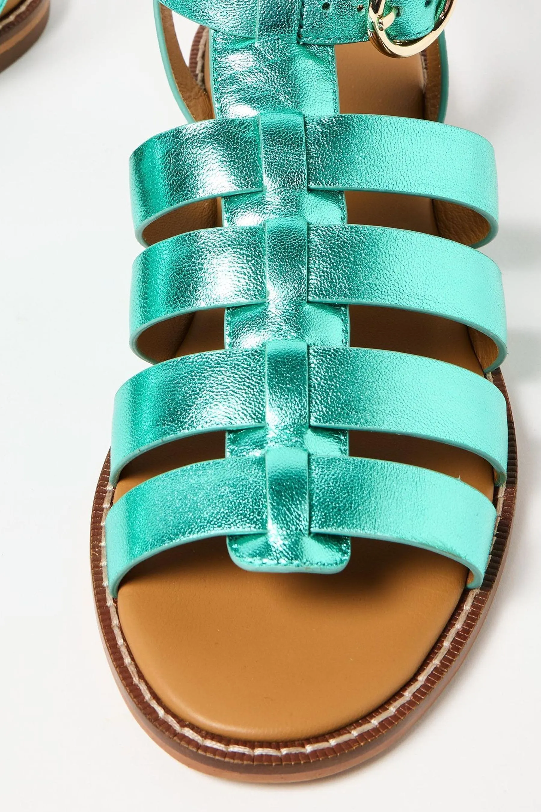 Oliver Bonas - Sandali stile gladiatore in pelle