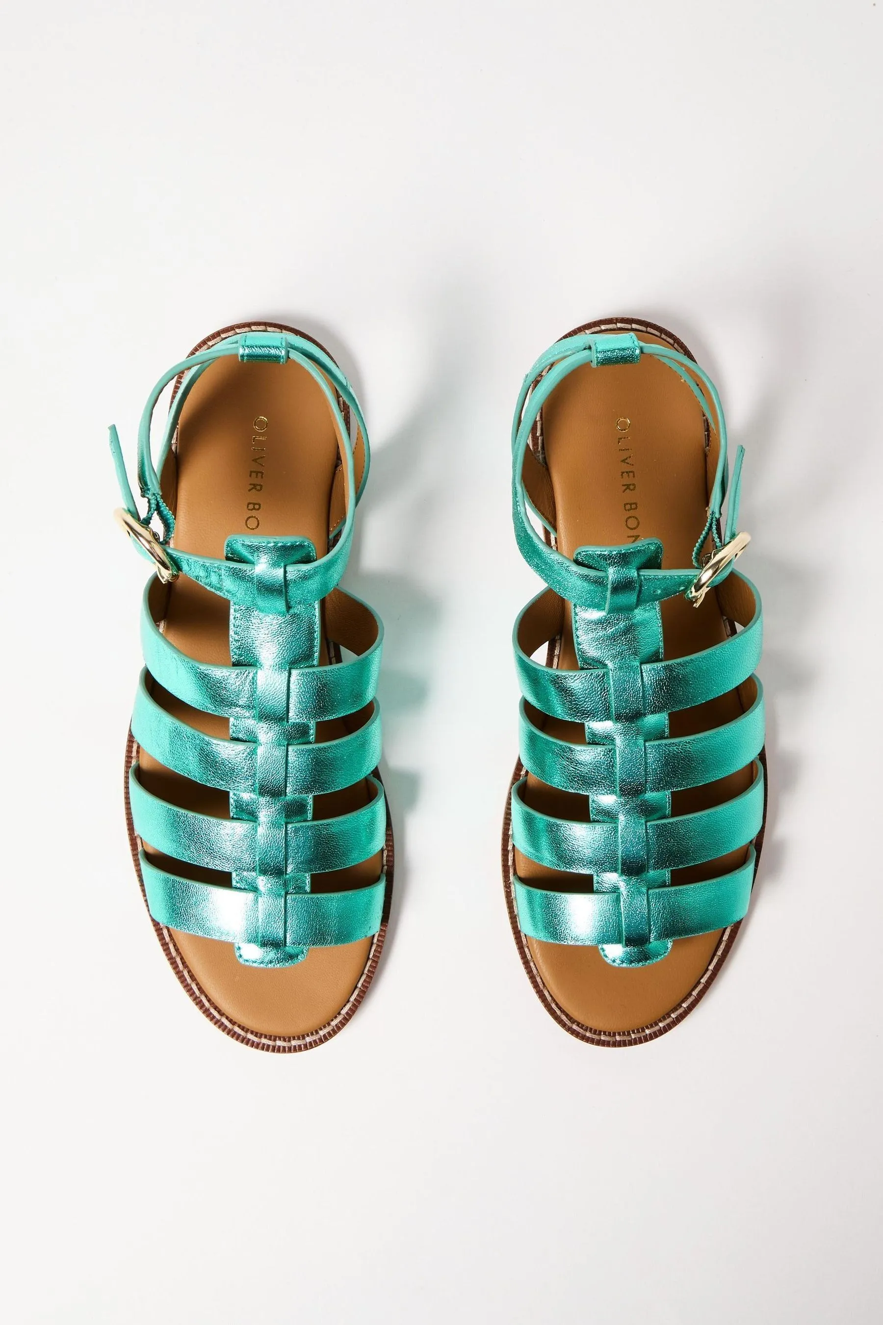 Oliver Bonas - Sandali stile gladiatore in pelle