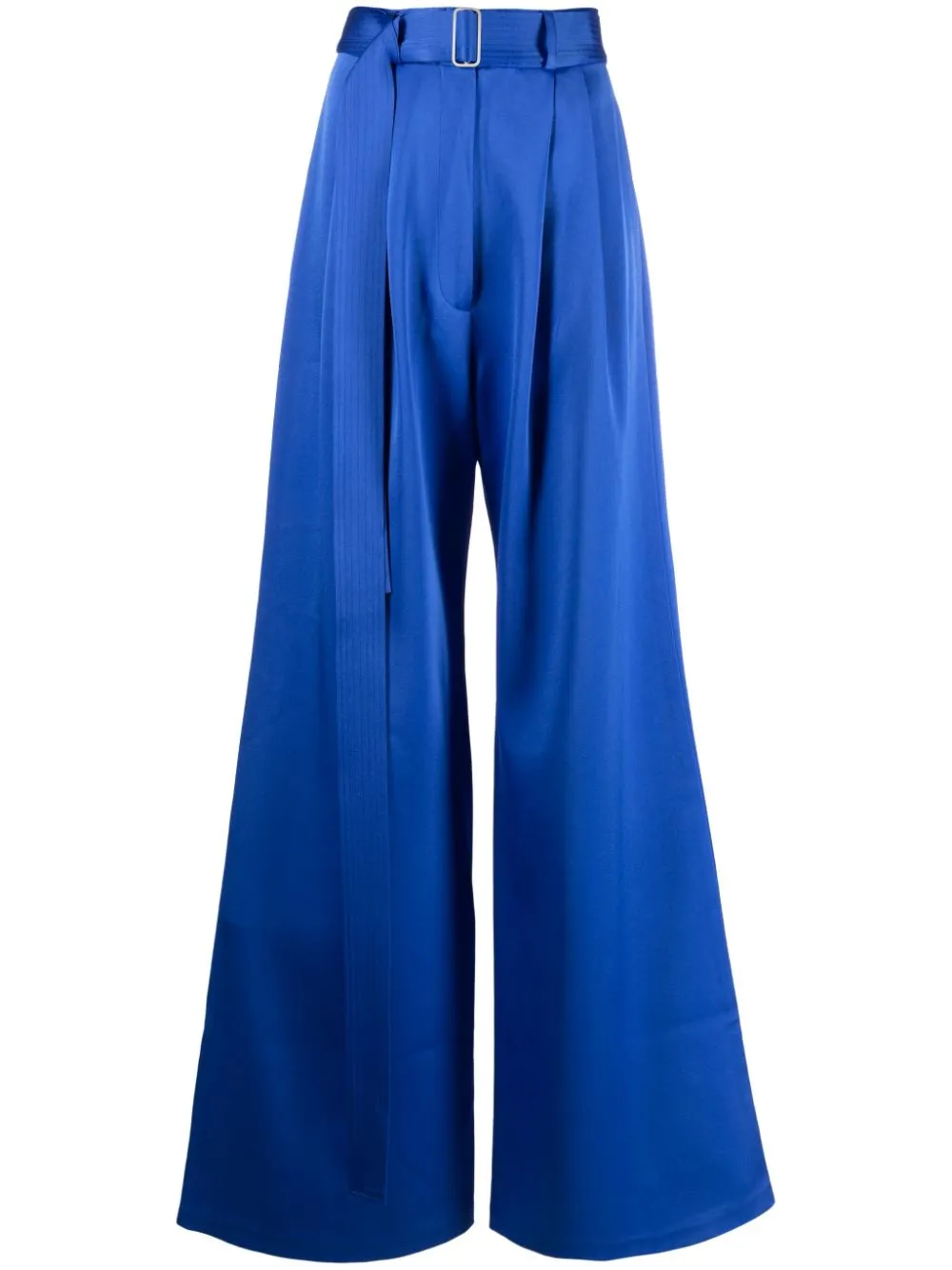 Pantaloni a palazzo con cintura in blu - donna