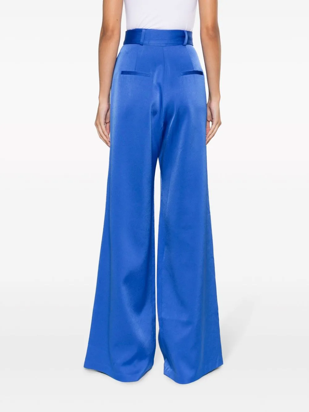 Pantaloni a palazzo con cintura in blu - donna