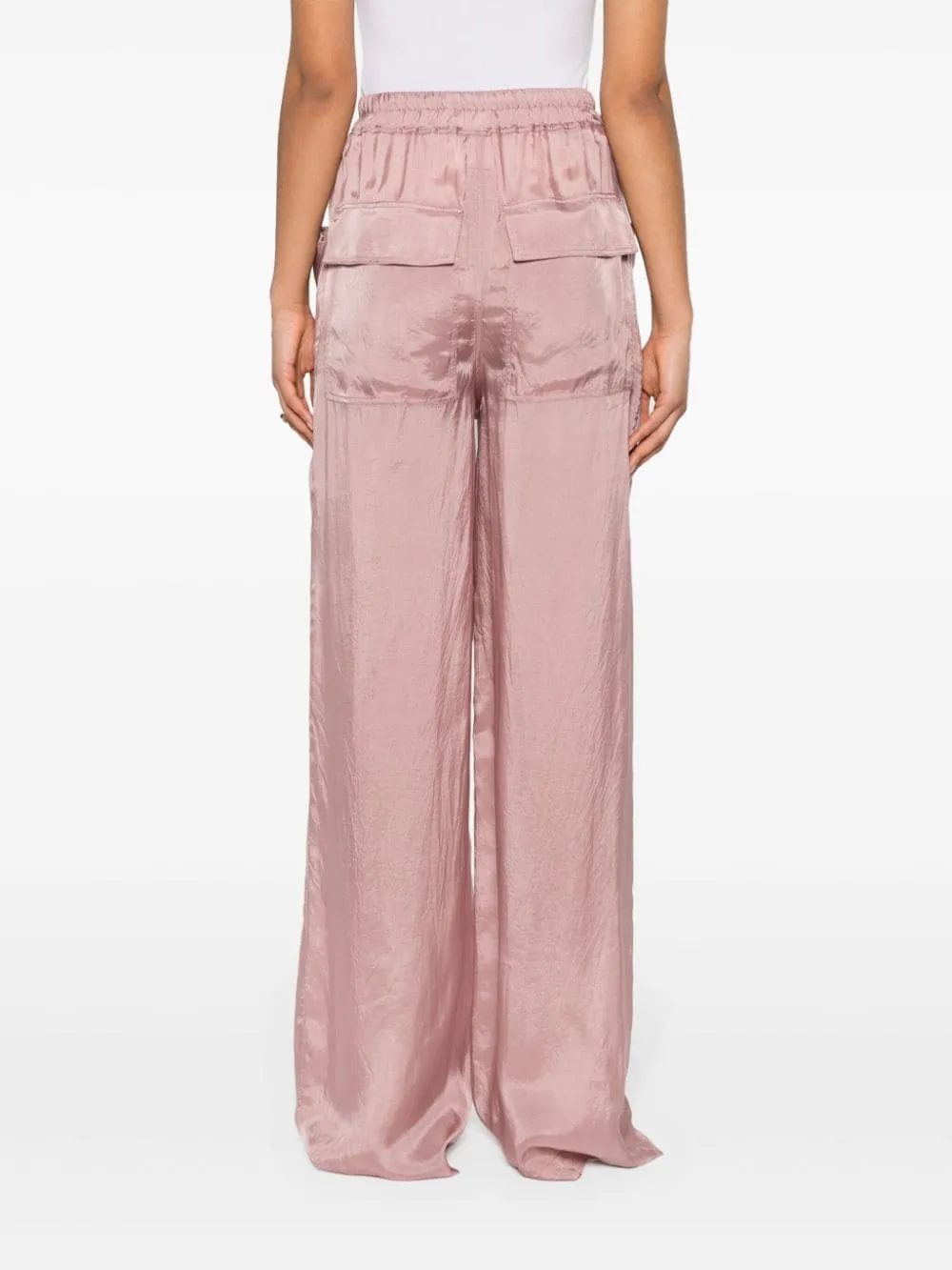 Pantaloni a palazzo dritti in rosa - donna