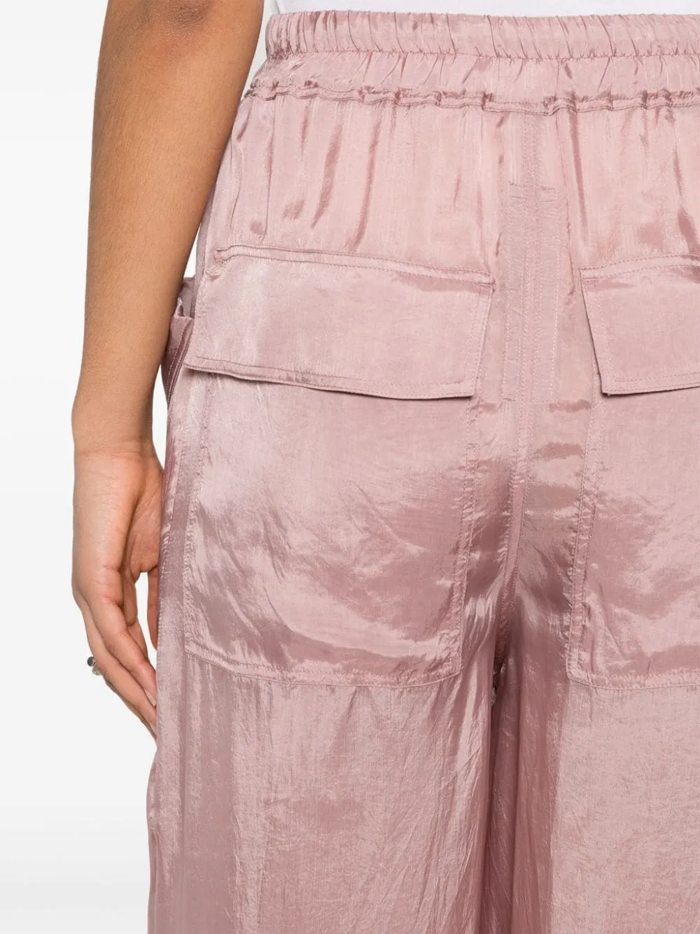 Pantaloni a palazzo dritti in rosa - donna