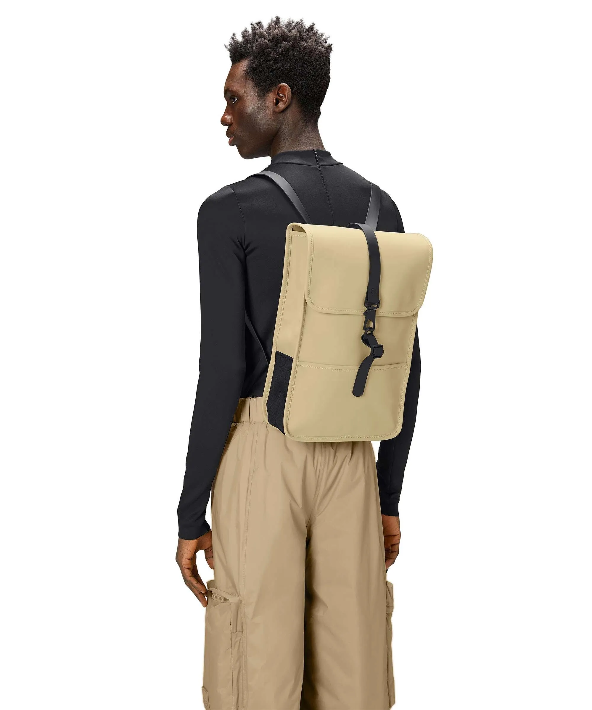  Rains Mini Zaino poliestere, poliuretano beige  