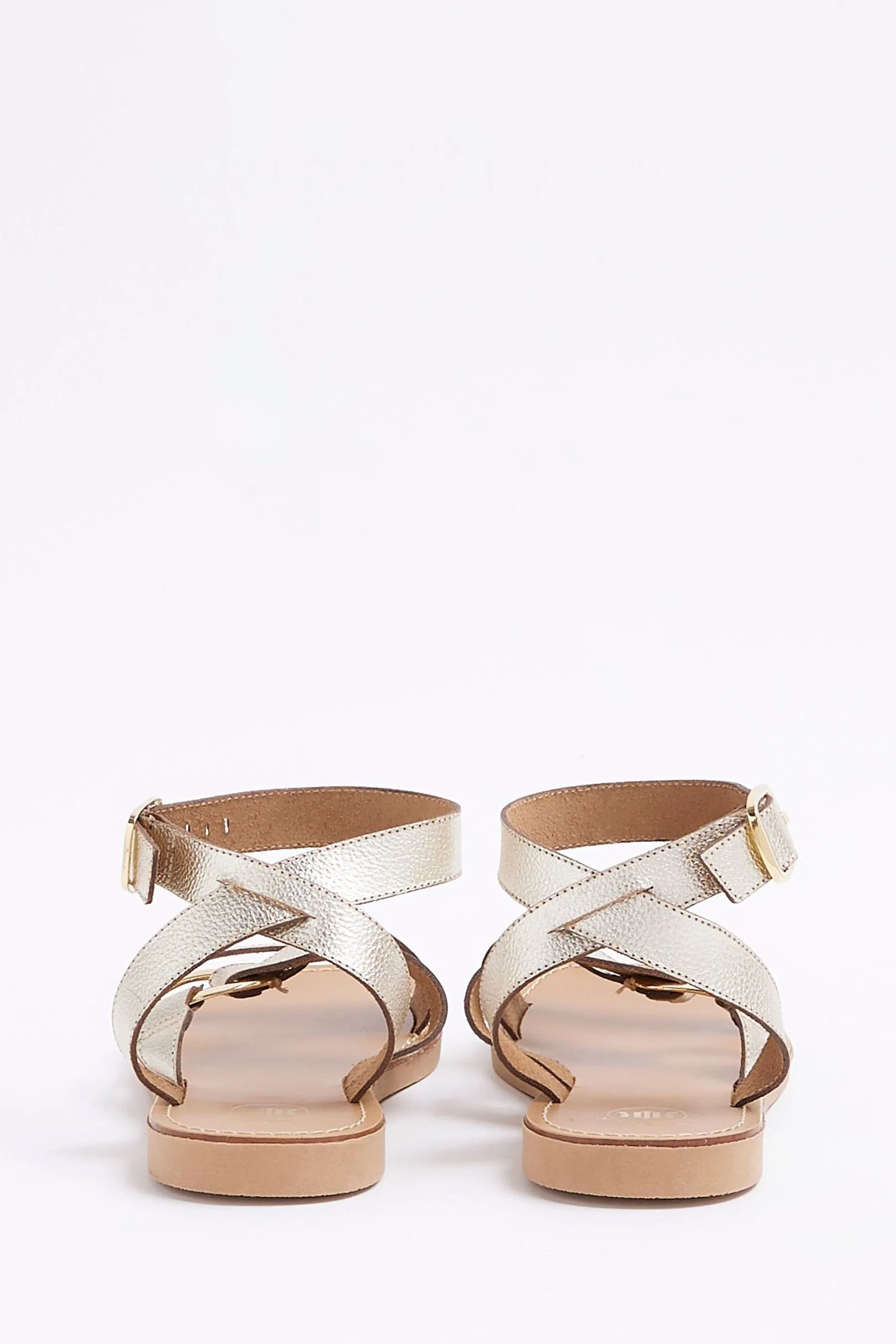 River Island - Sandali stile gladiatore con anello