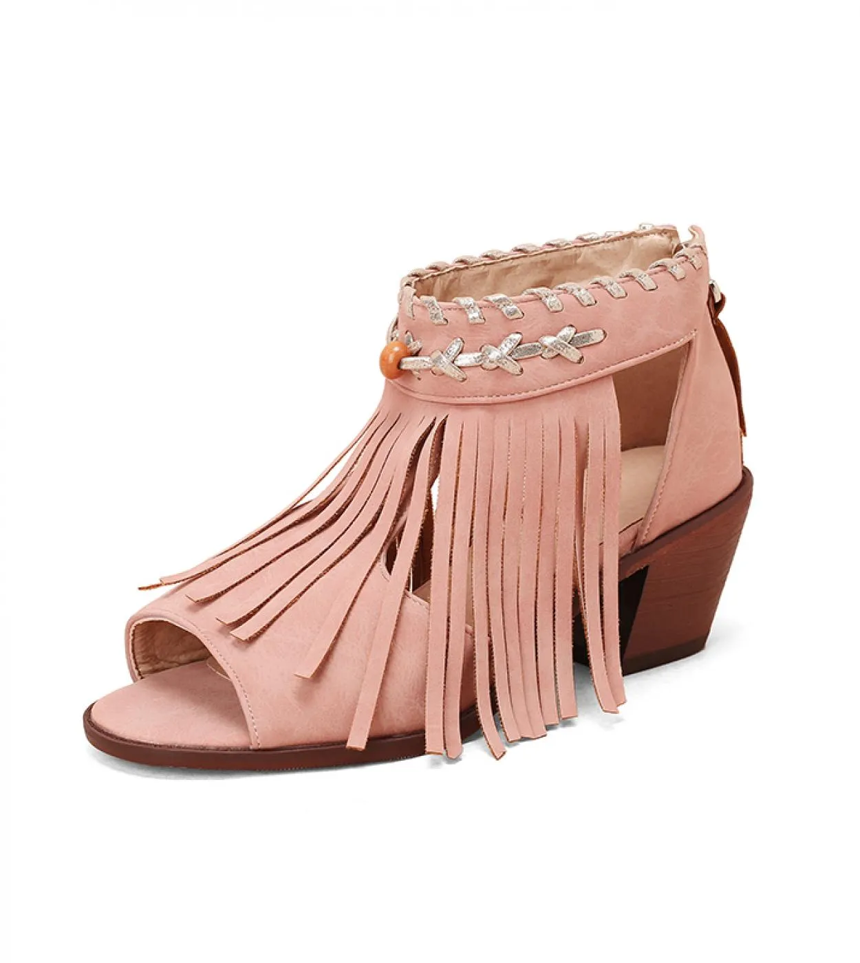 Sandali da donna alla moda 2022 Sandali con zeppa Sandali con tacco alto Gladiatore Scarpe estive per donna Frangia Zapatos Muje