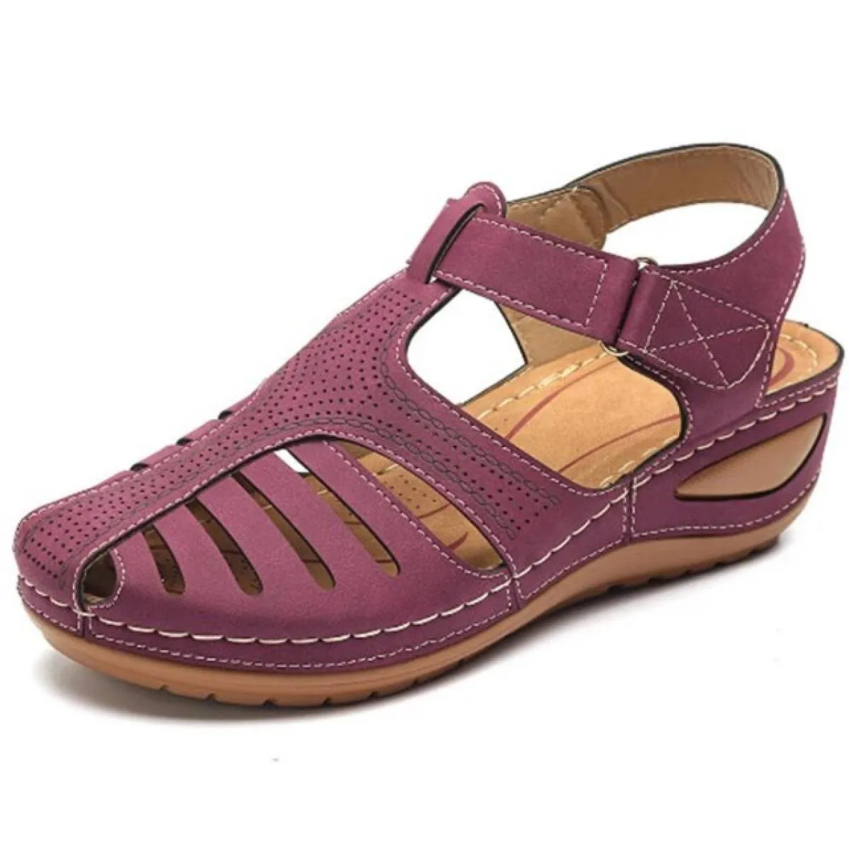Sandali da donna Stile Bohemian Scarpe estive da donna Sandali estivi con tacco Sandali gladiatore Mujer Zeppe eleganti S