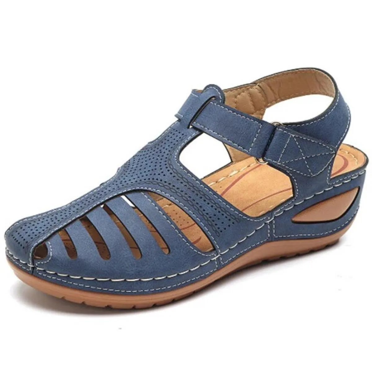 Sandali da donna Stile Bohemian Scarpe estive da donna Sandali estivi con tacco Sandali gladiatore Mujer Zeppe eleganti S