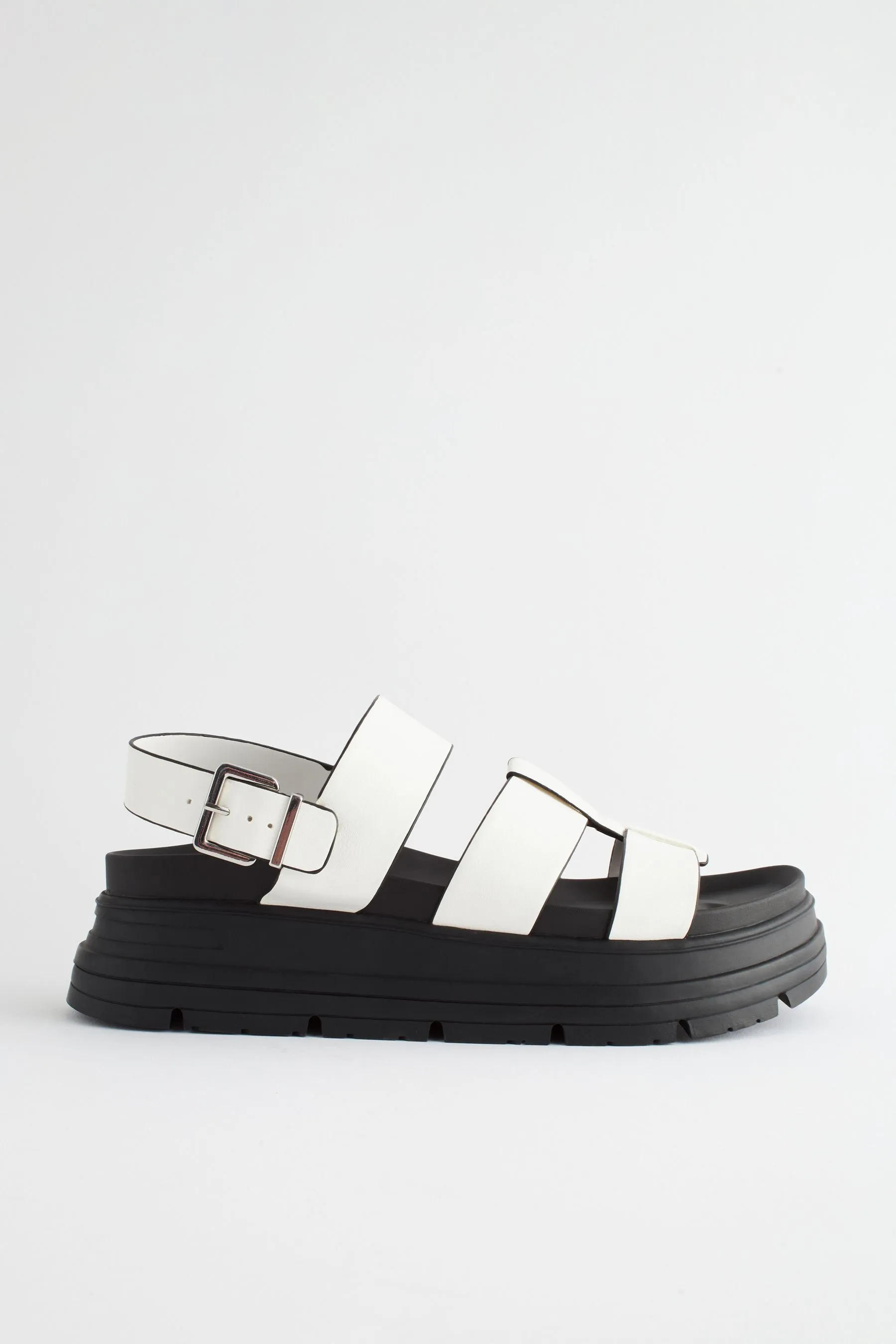 Sandali stile gladiatore con plateau spesso
