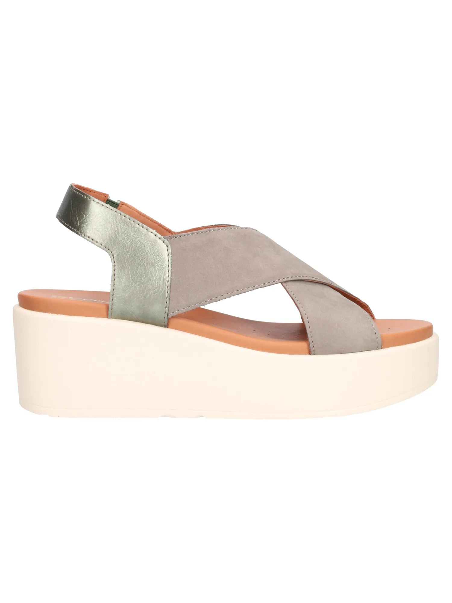 Sandalo con zeppa Geox Xand da donna verde