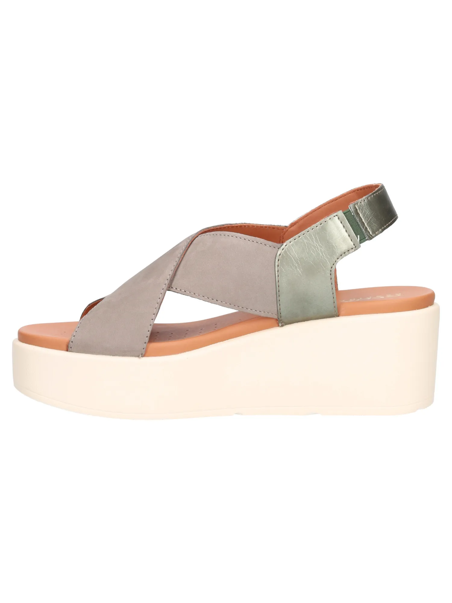 Sandalo con zeppa Geox Xand da donna verde
