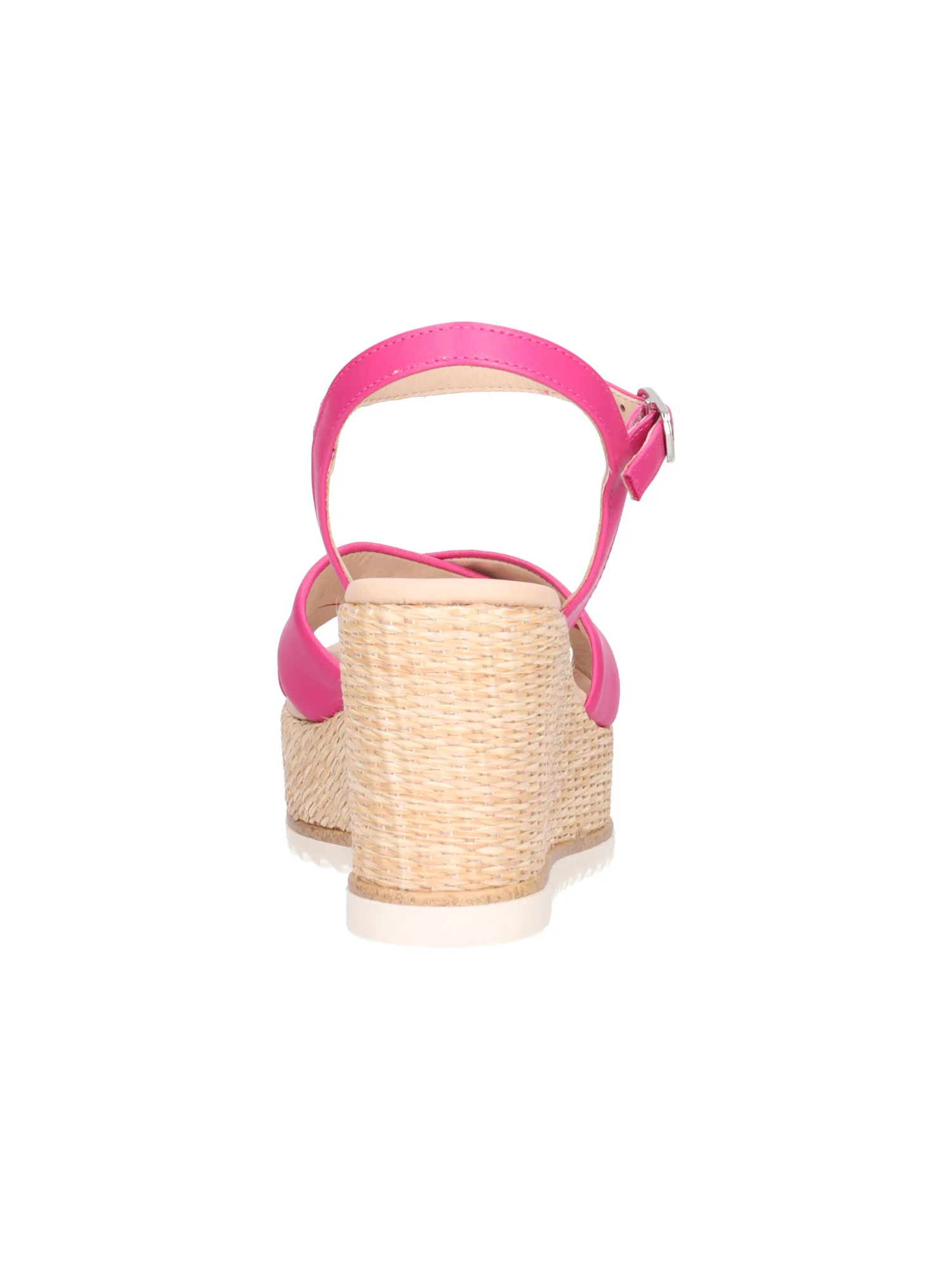 Sandalo con zeppa Nero Giardini da donna fucsia