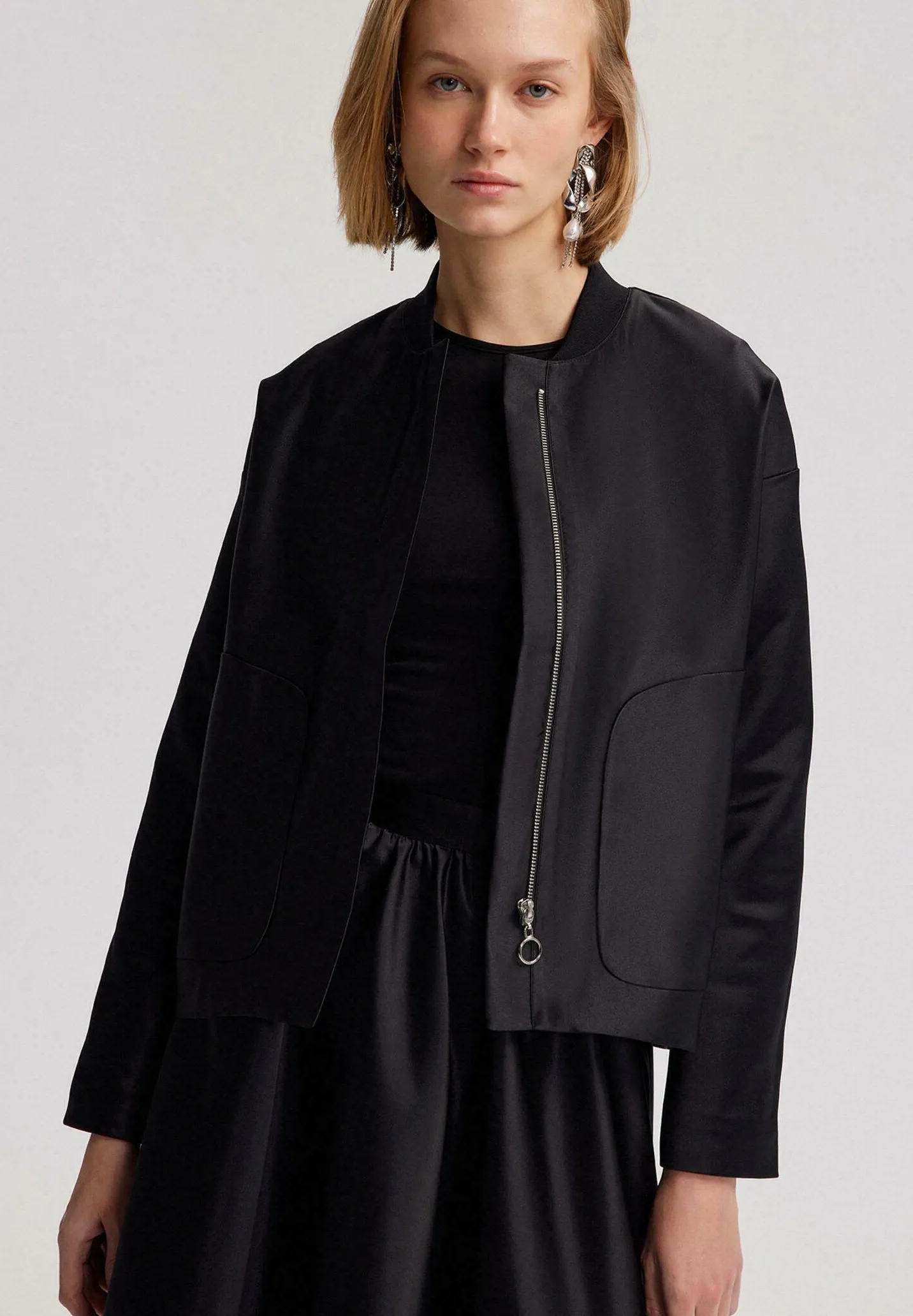 WITH POCKET DETAIL - Giubbotto Bomber