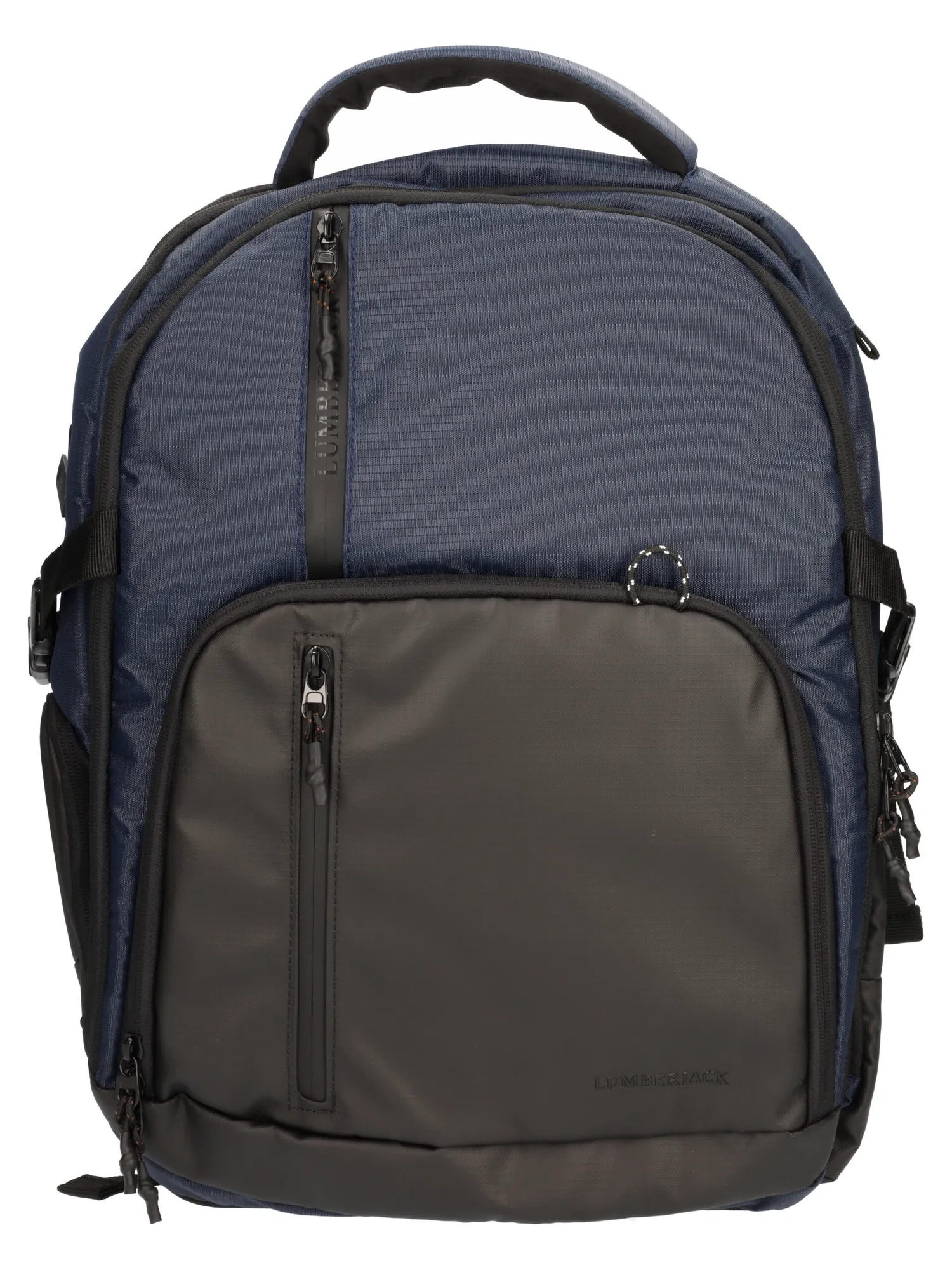 Zaino Lumberjack da uomo blu e nero